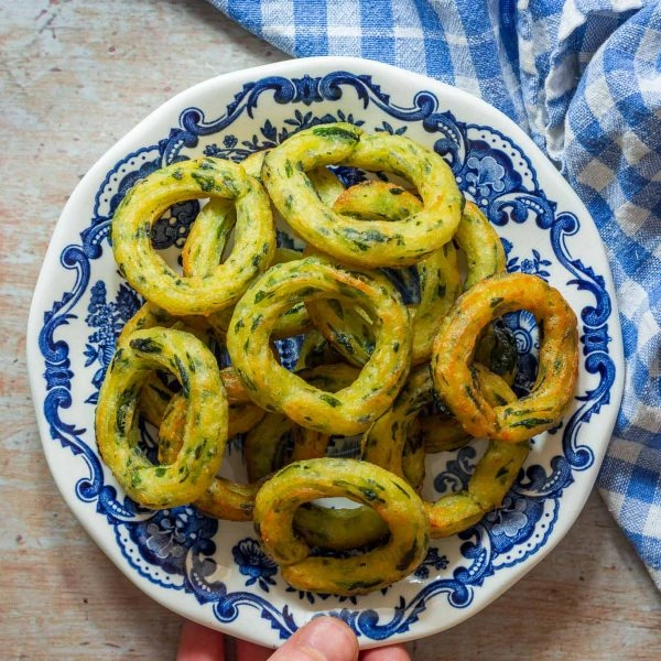 Potato Wild Garlic Beignets