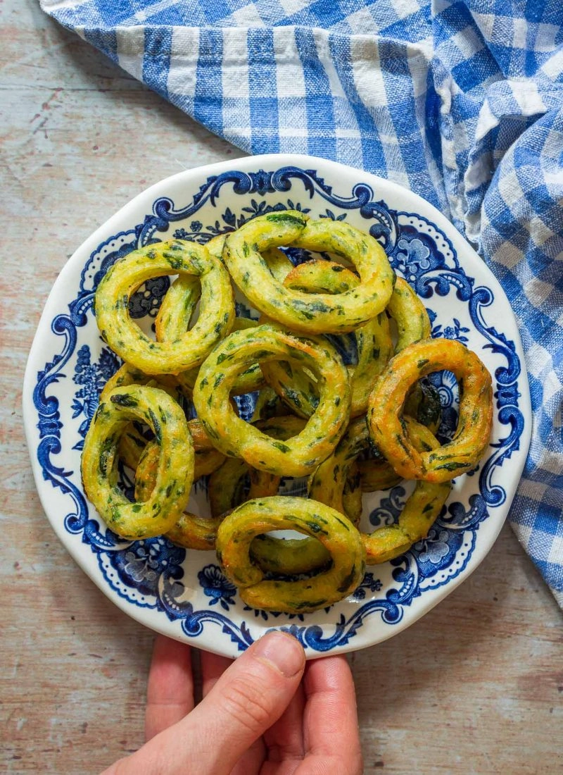 Potato Wild Garlic Beignets