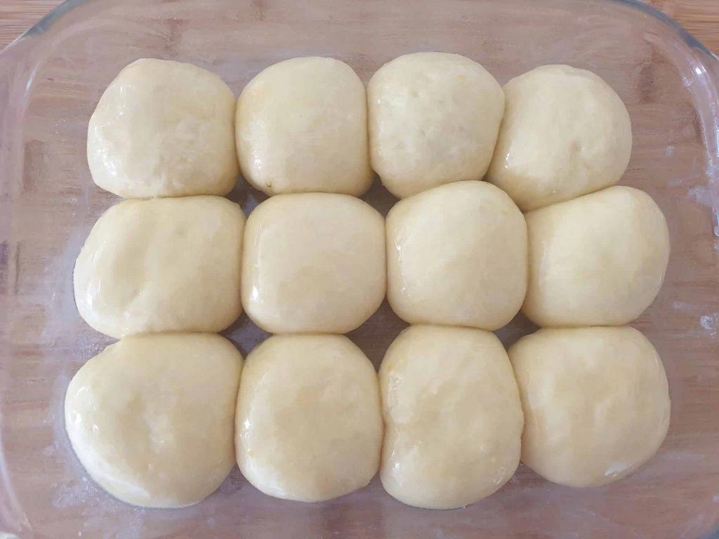 Dumplings before baking
