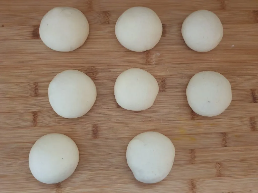 buns after proofing