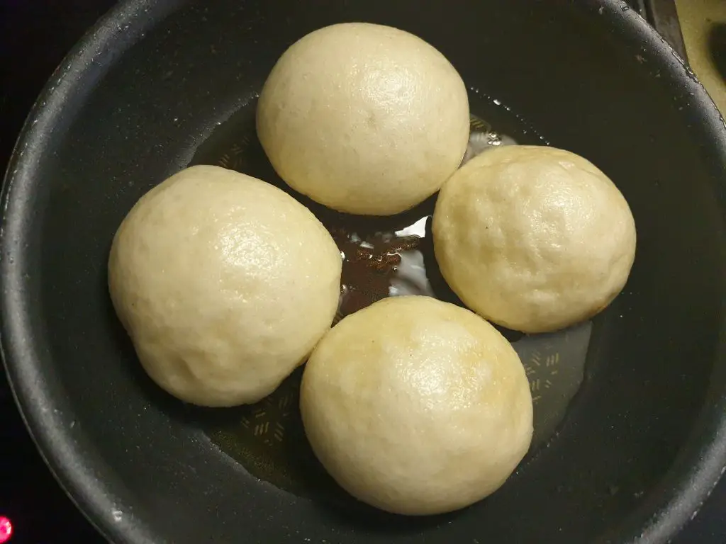 Buns after steaming